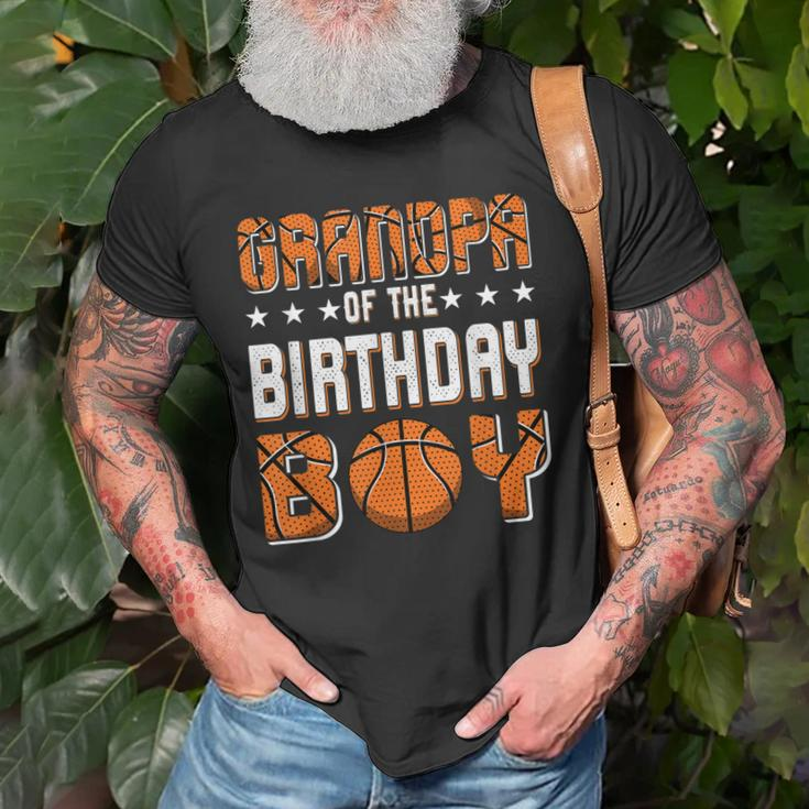 Basketball Player Birthday Grandpa Of The Birthday Boy Funny Old Men T-shirt Gifts for Old Men