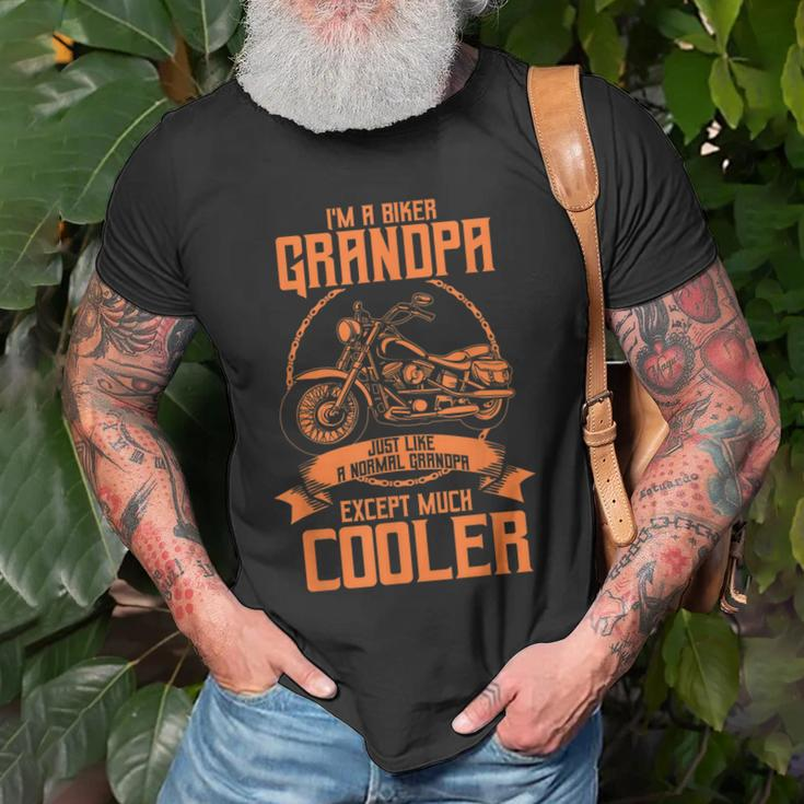 Best Biker Grandpa Gift | Cute Motorcycle Lovers Men Dads Old Men T-shirt Gifts for Old Men