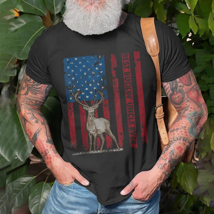 Best Buckin Uncle Ever Deer Hunting Fathers Day Gift Gift For Mens Old Men T-shirt Gifts for Old Men