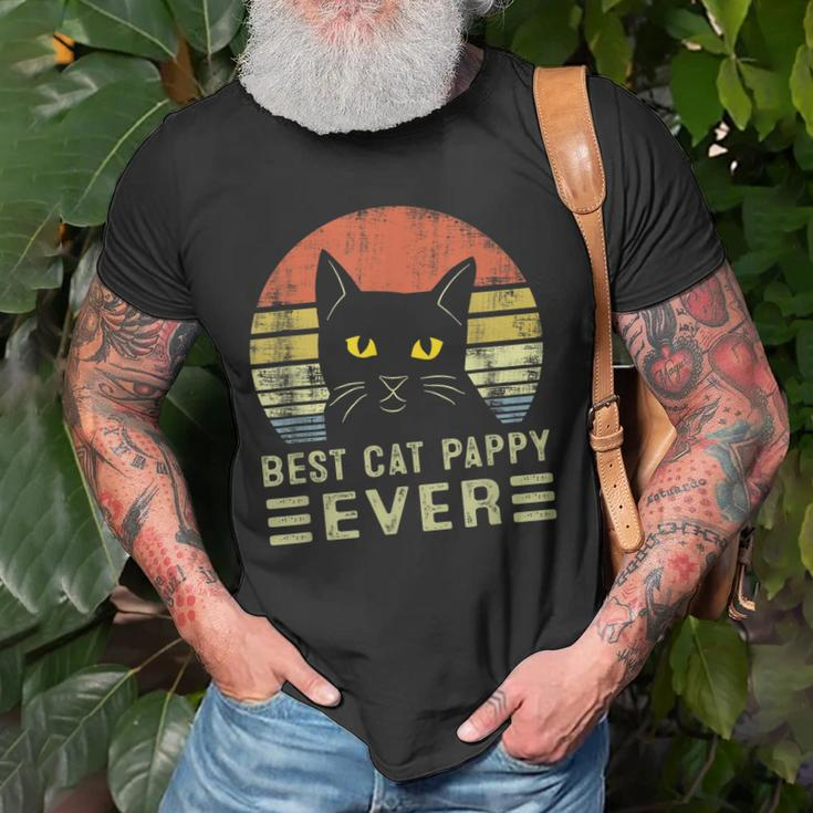 Best Cat Pappy Ever Bump Fit Fathers Day Gift Dad For Men Old Men T-shirt Gifts for Old Men