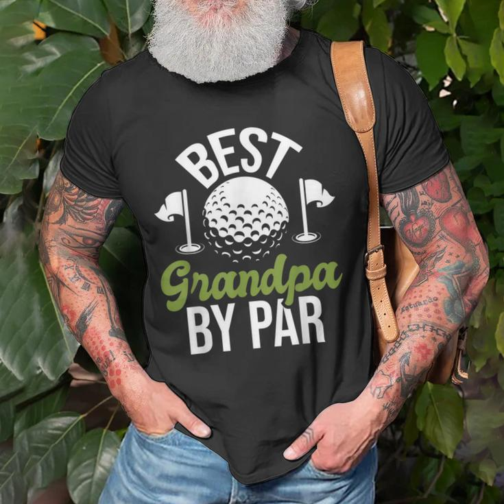 Best Grandpa By Par Granddad Golf Golfer Gift For Mens Old Men T-shirt Gifts for Old Men