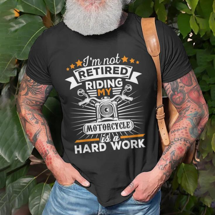 Biker Grandpa Motorcycle Retirement Gift Retired Old Men T-shirt Gifts for Old Men