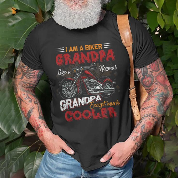 Car Bike Motorcycle Lover I Am A Cool Biker Grandpa Old Men T-shirt Gifts for Old Men