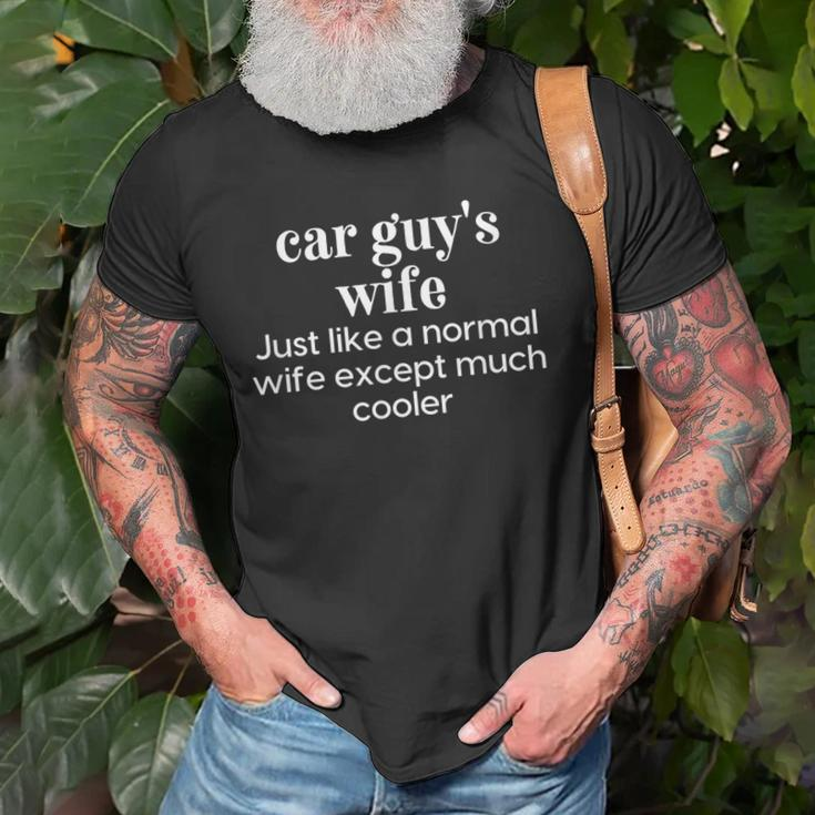 Car Guys Wife Definition Funny Enthusiast Racer Mechanic Old Men T-shirt Gifts for Old Men