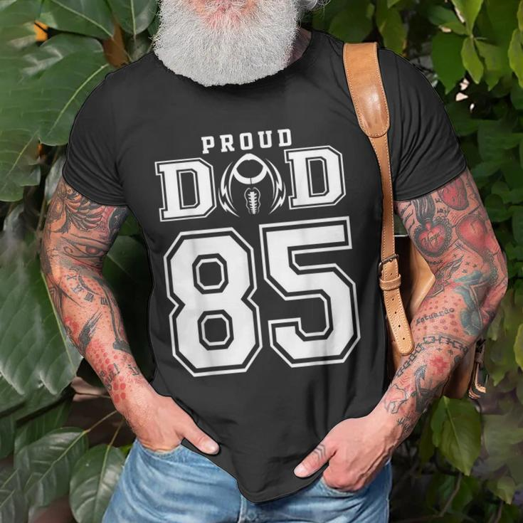 Custom Proud Football Dad Number 85 Personalized For Men Old Men T-shirt Gifts for Old Men
