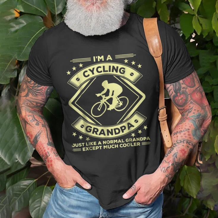 Cycling Grandpa Funny Cycler Gifts Grandad Old Men T-shirt Gifts for Old Men