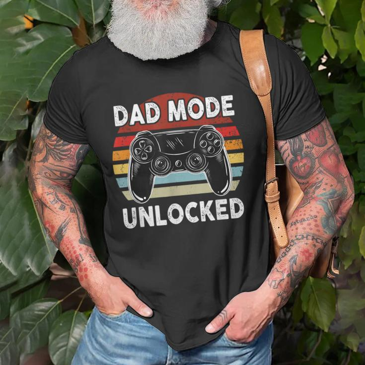 Dad Mode Unlocked Game R Player Father Mother Family Love Gift For Mens Old Men T-shirt Gifts for Old Men