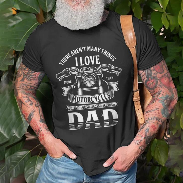 Dad Motorcycle Biker Father Daddy Papa Poppa Stepdad Husband Gift For Mens Old Men T-shirt Gifts for Old Men