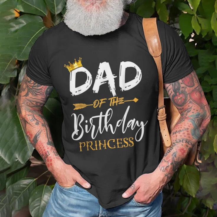 Dad Of The Birthday Princess Girls Family Matching Gift For Mens Old Men T-shirt Gifts for Old Men