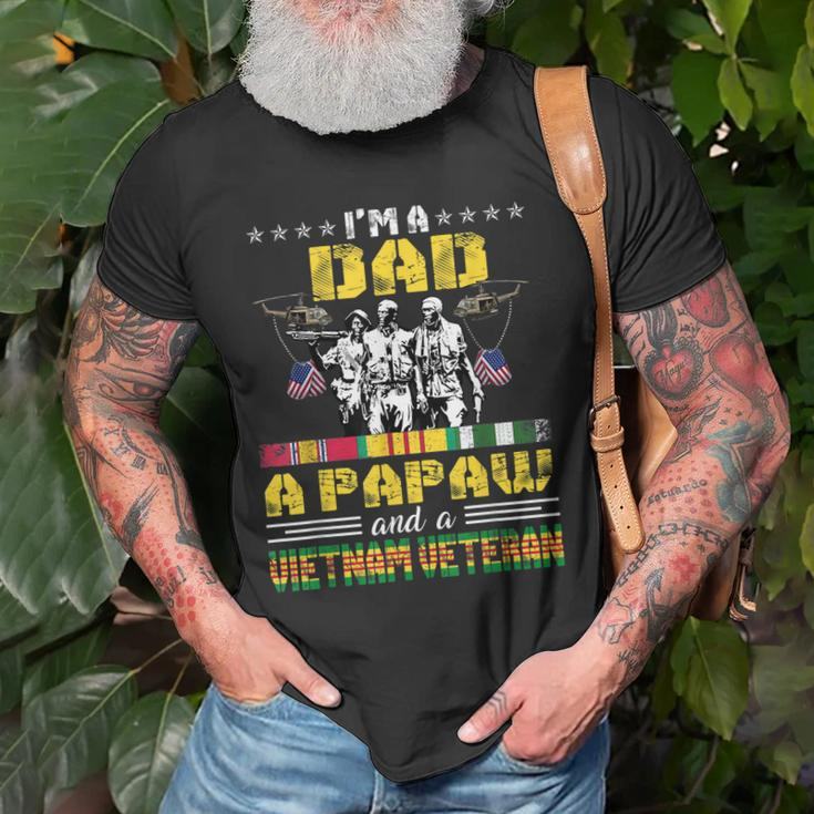 Dad Papaw Vietnam Veteran Vintage Military Mens Gift For Mens Old Men T-shirt Gifts for Old Men