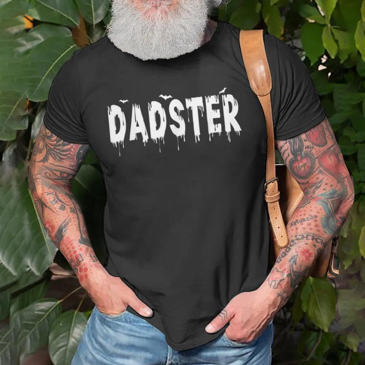 Dadster Couple Matching Family Mom Dad Halloween Party Old Men T-shirt Gifts for Old Men