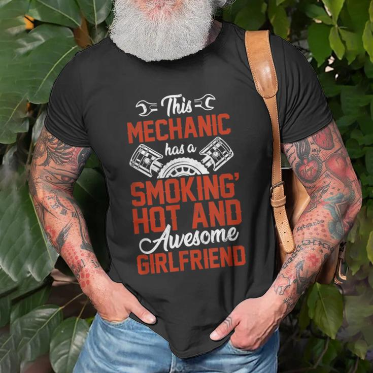 Diesel Aircraft Mechanic Has Girlfriend Old Men T-shirt Gifts for Old Men