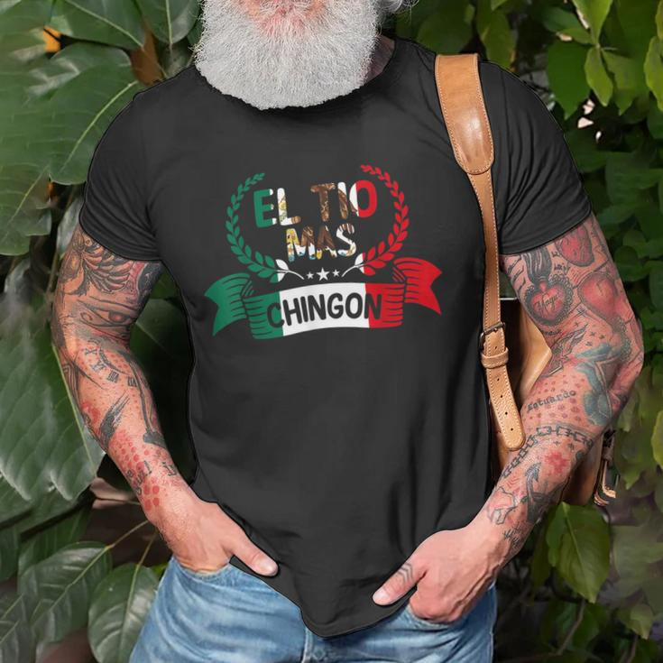 El Tio Mas Chingon Funny Mexican Uncle Family Old Men T-shirt Gifts for Old Men