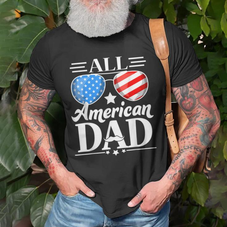Fathers Day Gift | All American Patriot Usa Dad Old Men T-shirt Gifts for Old Men