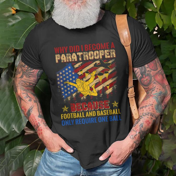 Funny 82Nd 101St Airborne Paratrooper Military Old Men T-shirt Gifts for Old Men