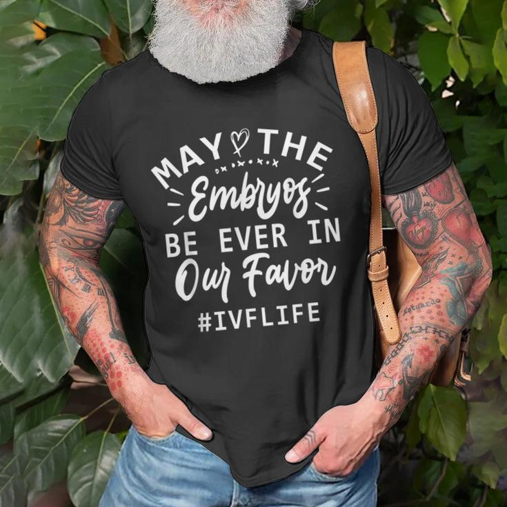 Funny Ivf Mom & Dad May The Embryos Be Ever In Our Favor Old Men T-shirt Gifts for Old Men