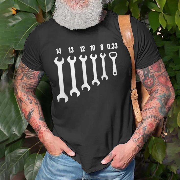 Funny Mechanic Metal Worker Engineer Wrench 033 Beer Opener Old Men T-shirt Gifts for Old Men
