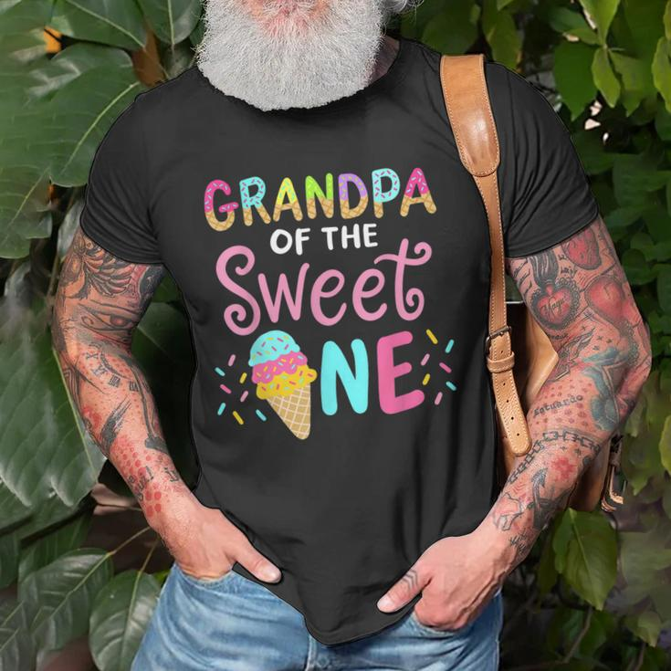 Grandpa Of Sweet 1 First Birthday Matching Family Ice Cream Gift For Mens Old Men T-shirt Gifts for Old Men