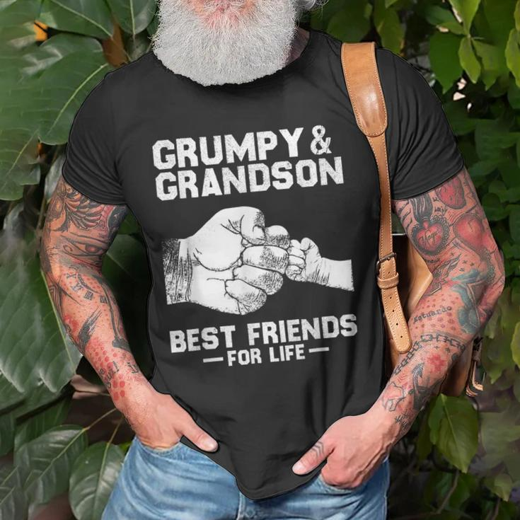 Grumpy And Grandson Best Friends For Life Gift For Grandpa Old Men T-shirt Gifts for Old Men