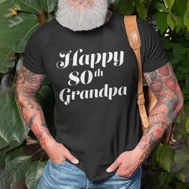 Happy 80Th Grandpa Birthday Gift Men Kids Boys Girls Old Men T-shirt Gifts for Old Men