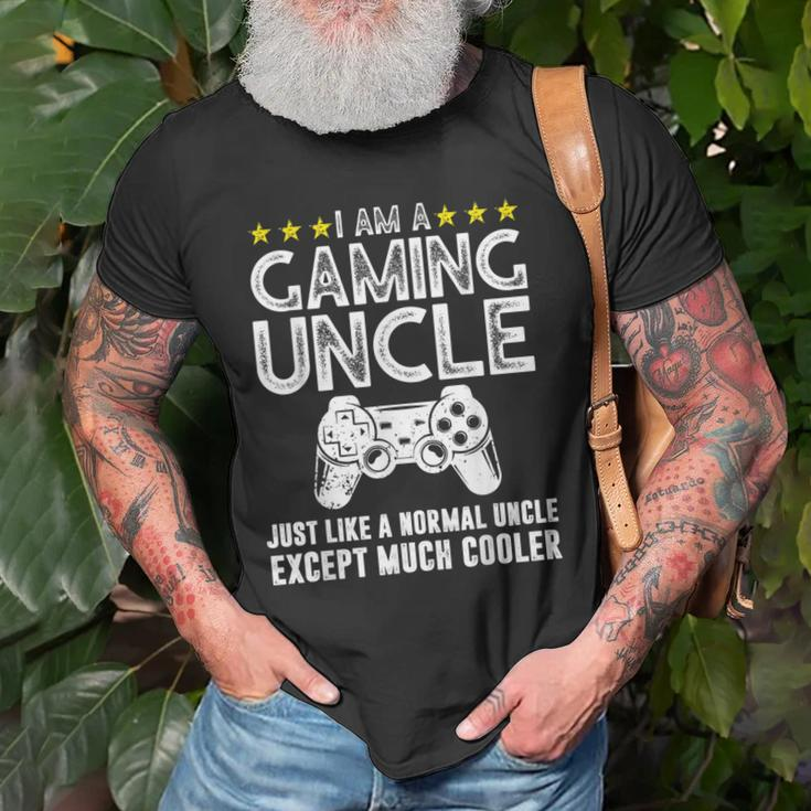 I Am A Gaming Uncle Funny Video Gamer Gift Video Game Gift For Mens Old Men T-shirt Gifts for Old Men