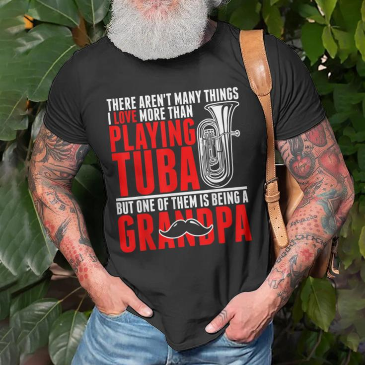 I Love More Than Playing Tuba Grandpa Old Men T-shirt Gifts for Old Men