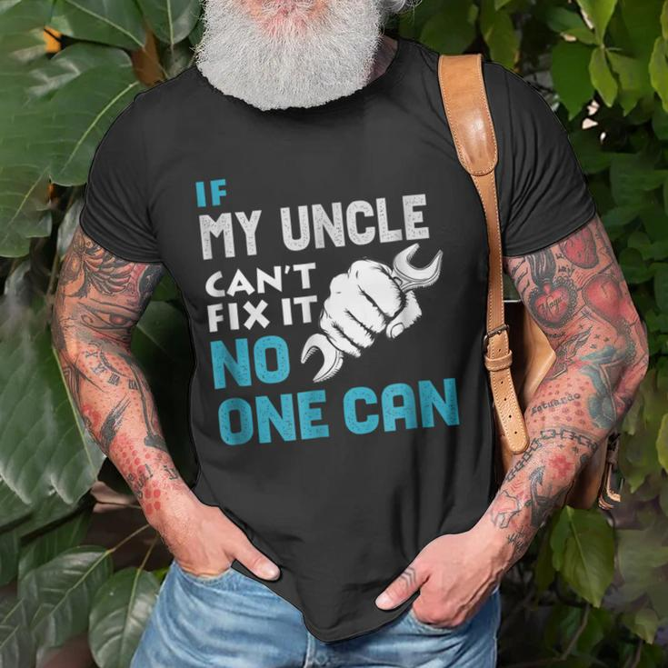 If My Uncle Cant Fix It No One Can Fathers Day Gift Old Men T-shirt Gifts for Old Men
