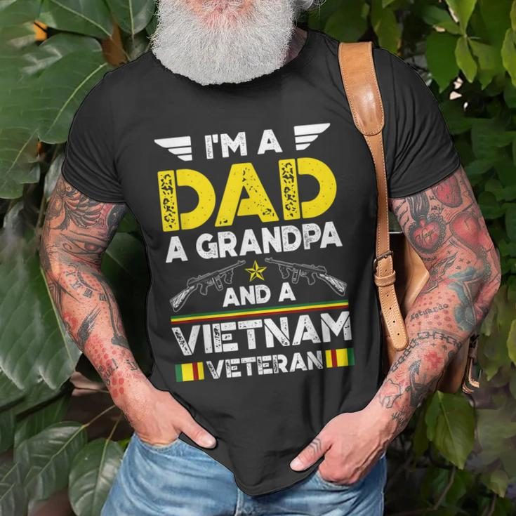 Im A Dad A Grandpa And A Vietnam Veteran Soldier Army Gift Gift For Mens Old Men T-shirt Gifts for Old Men