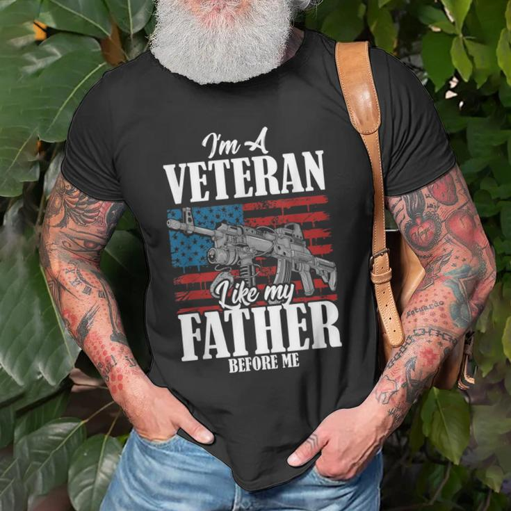 Im A Veteran Like My Father Before Me Gift For Proud Dad Son Old Men T-shirt Gifts for Old Men