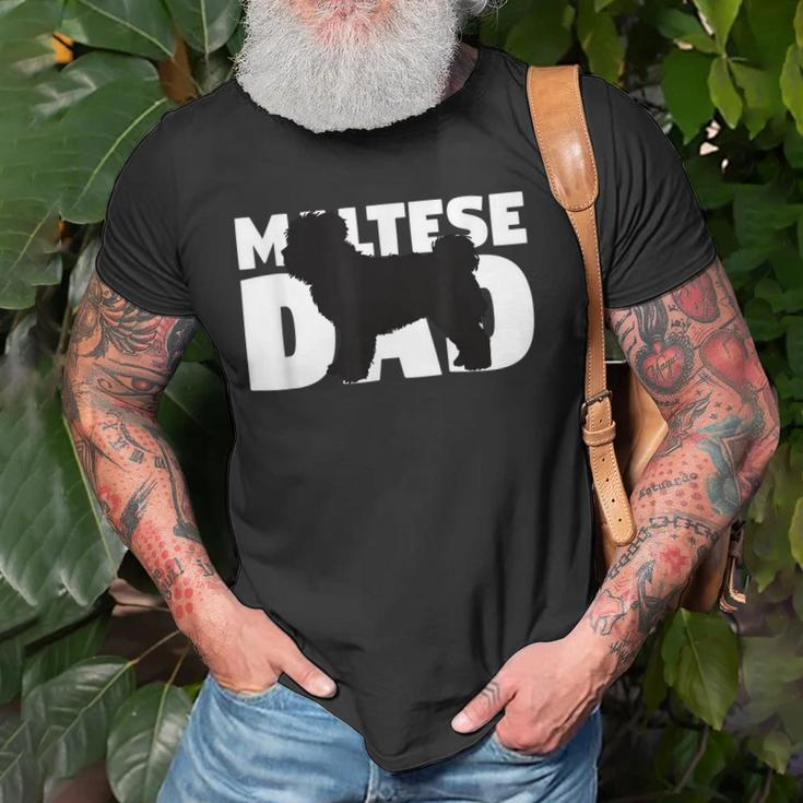 Maltese Dad Maltese Gift For Dog Father Dog Dad Old Men T-shirt Gifts for Old Men