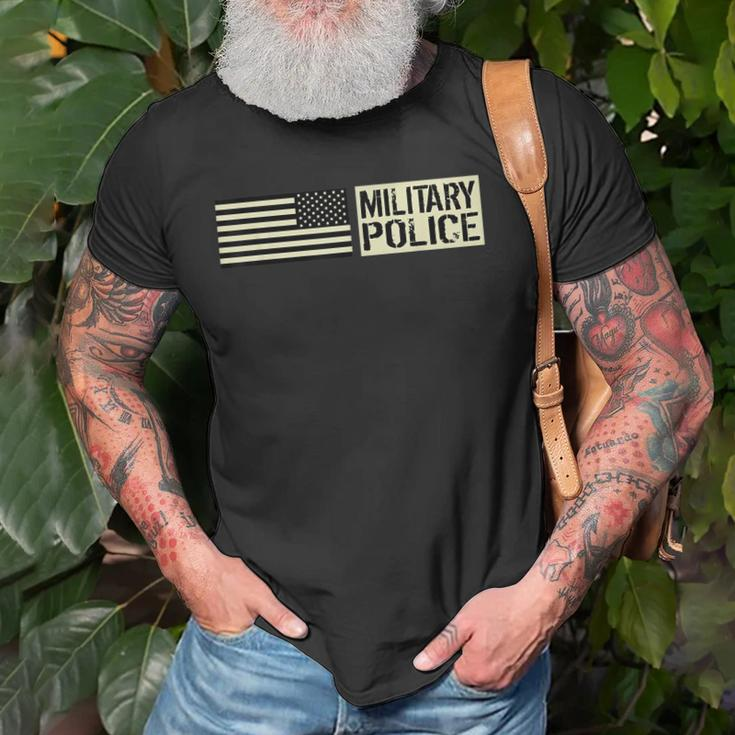 Military Police Flag America Mp Army Veteran Old Men T-shirt Gifts for Old Men