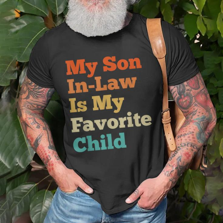 My Son In Law Is My Favorite Child Funny Family Mother Dad Old Men T-shirt Gifts for Old Men