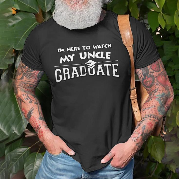 My Uncle Graduated Matching Family Graduation Party Gift Old Men T-shirt Gifts for Old Men