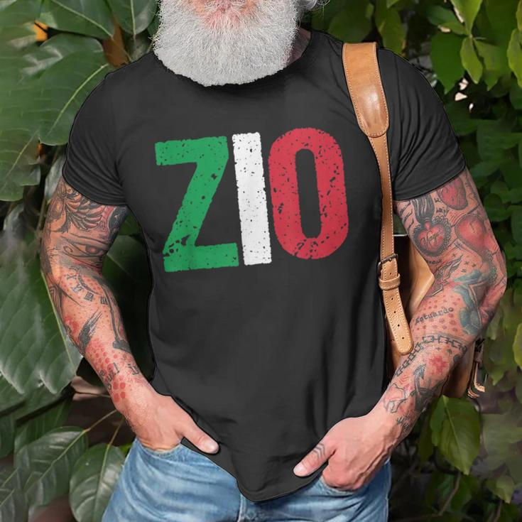 New Uncle GiftItalian Zio Italian American Uncles Old Men T-shirt Gifts for Old Men