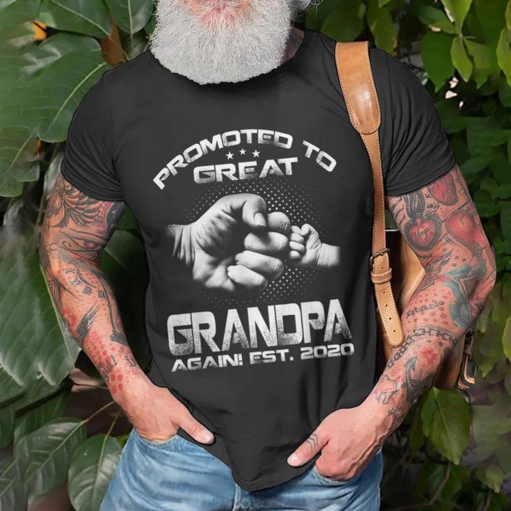 Promoted To Great Grandpa Again 2020 Old Men T-shirt Gifts for Old Men