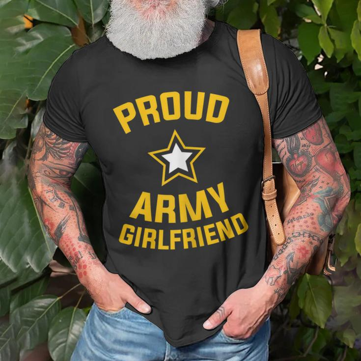 Proud Army Girlfriend Military Soldier Army Girlfriend Gift For Womens Old Men T-shirt Gifts for Old Men