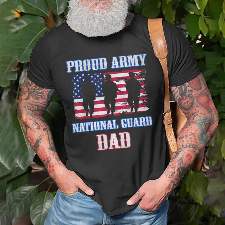 Proud Army National Guard Dad Usa Veteran Military Old Men T-shirt Gifts for Old Men