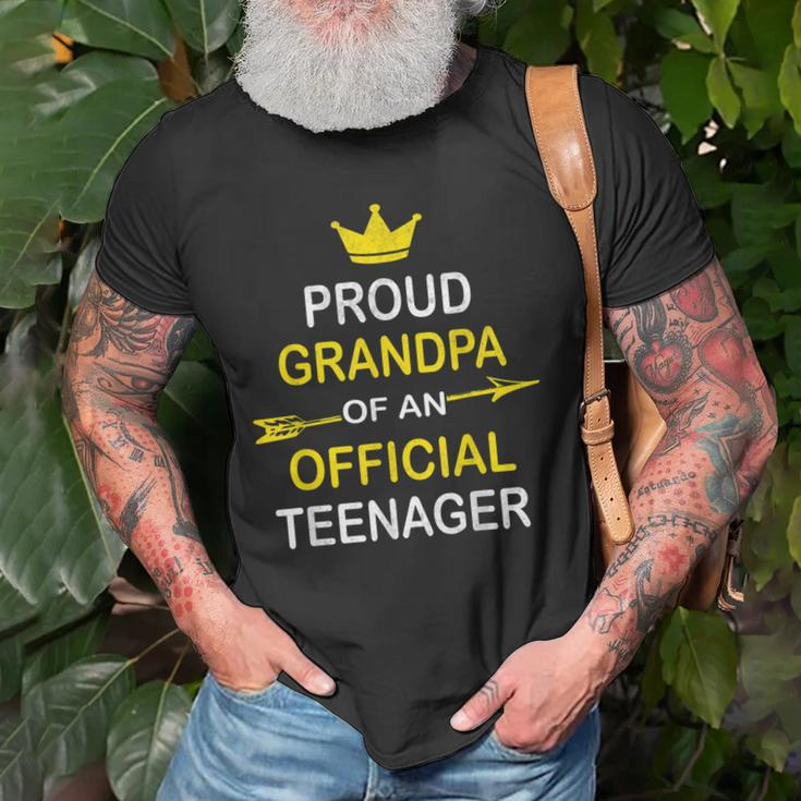 Proud Grandpa Of An Official Nager 13Th Bday Party Old Men T-shirt Gifts for Old Men