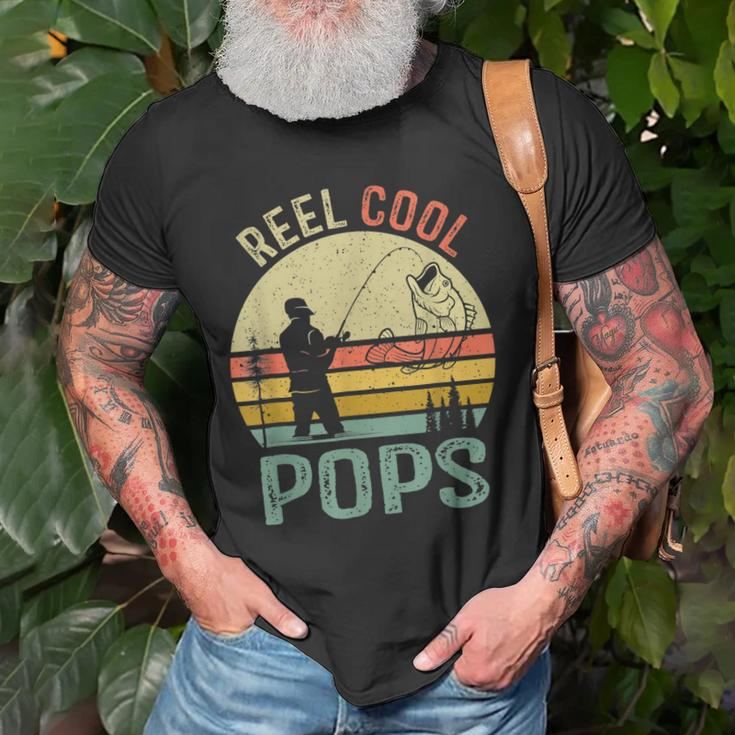 Reel Cool Pops Fishing Dad Gifts Fathers Day Fisherman Old Men T-shirt Gifts for Old Men
