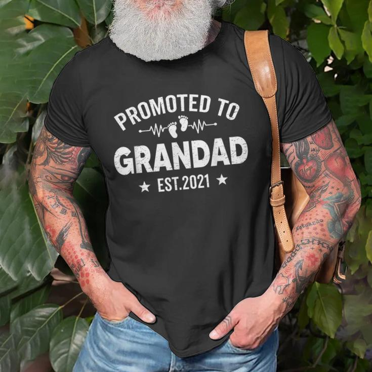 Retro Promoted To Grandad Est2021 New Baby Gifts Old Men T-shirt Gifts for Old Men