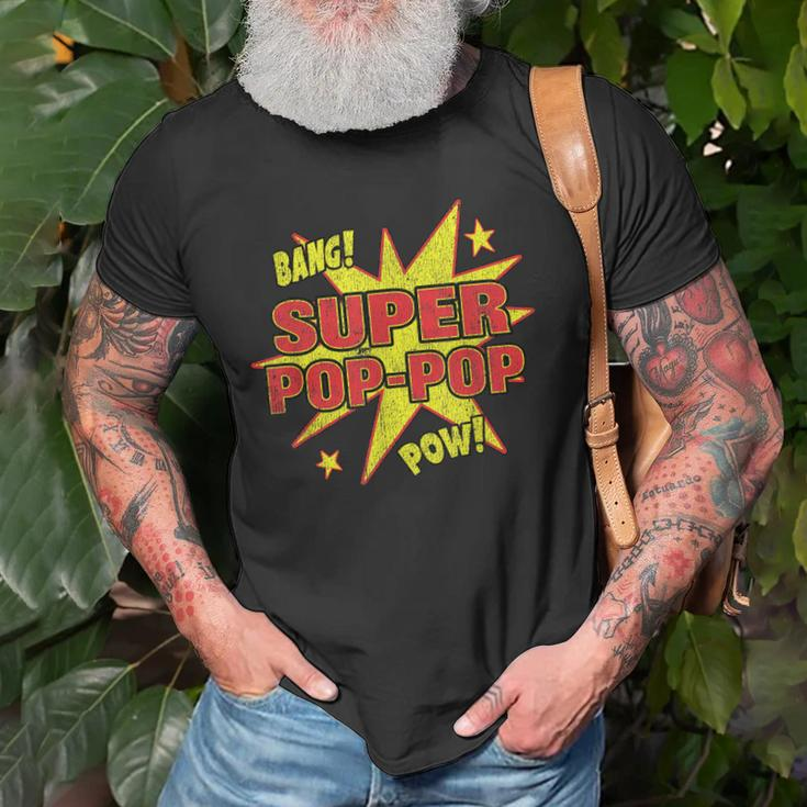 Super Poppop Super Power Grandpa Grandfather Gift Old Men T-shirt Gifts for Old Men
