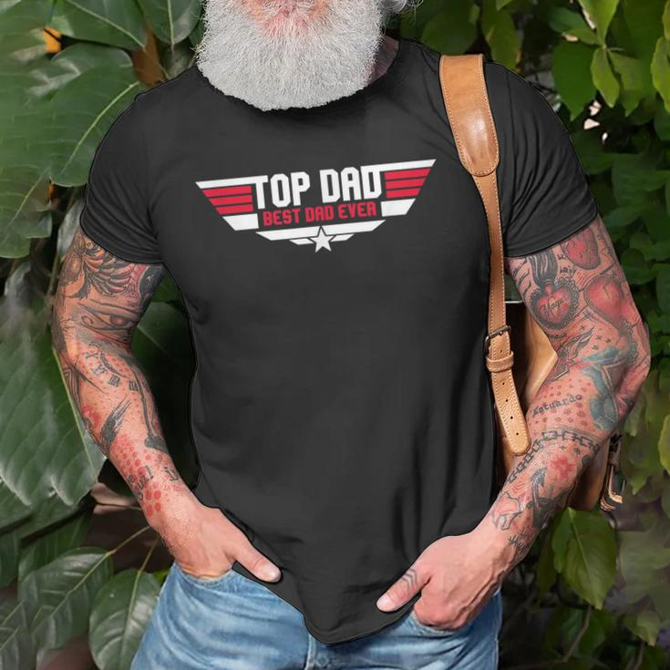 Top Dad Best Dad Ever Funny Father 80S Fathers Day Gift Old Men T-shirt Gifts for Old Men