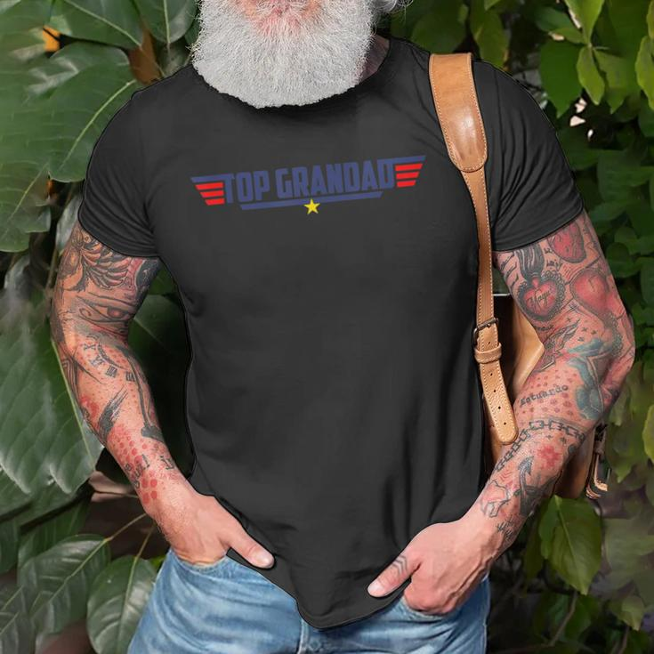 Top Grandad Personalized Funny 80S Dad Humor Movie Gun Gift For Mens Old Men T-shirt Gifts for Old Men