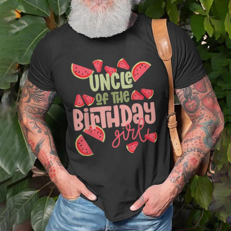 Uncle Birthday One In A Melon Watermelon Birthday Girl Old Men T-shirt Gifts for Old Men
