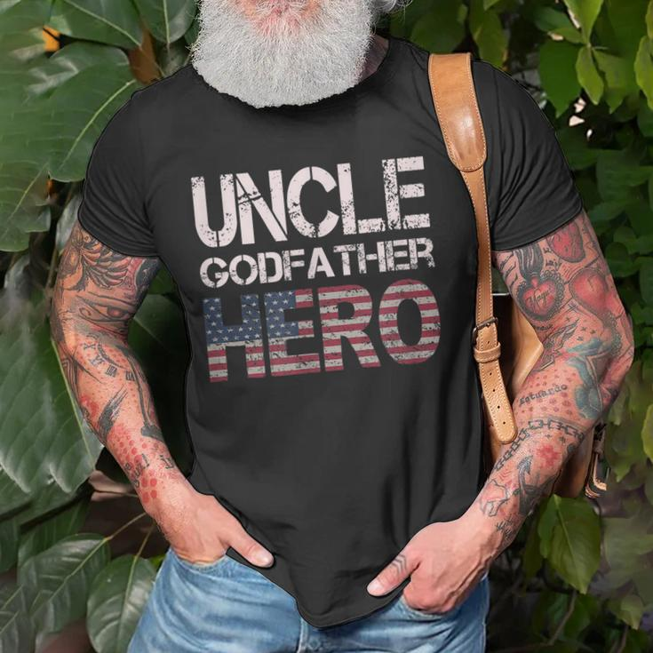 Uncle Godfather Hero Best Uncle Old Men T-shirt Gifts for Old Men