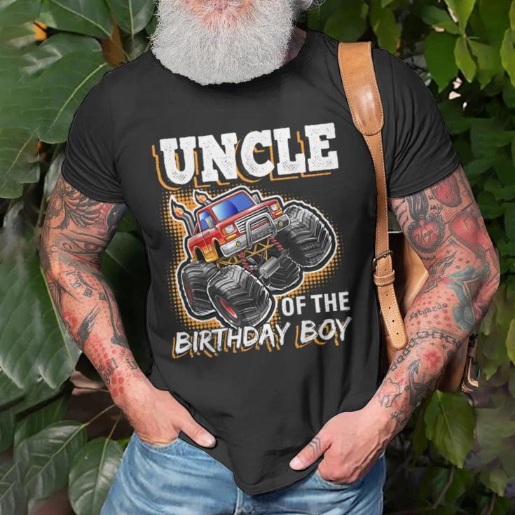 Uncle Of The Birthday Boy Monster Truck Birthday Gift Old Men T-shirt Gifts for Old Men