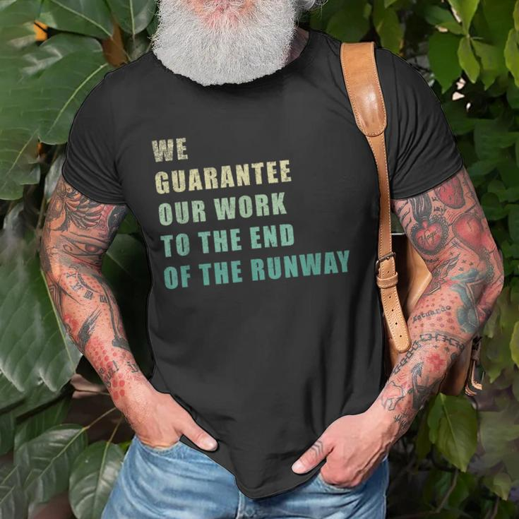 Vintage Aircraft Engineer Mechanic Distressed FunnyOld Men T-shirt Gifts for Old Men