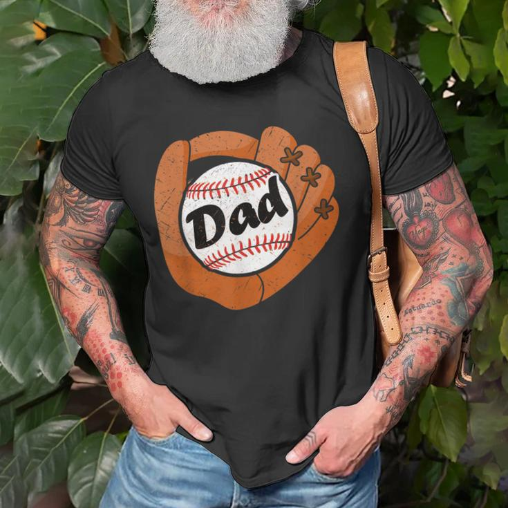 Vintage Baseball Dad Baseball Fans Sport Lovers Men Old Men T-shirt Gifts for Old Men