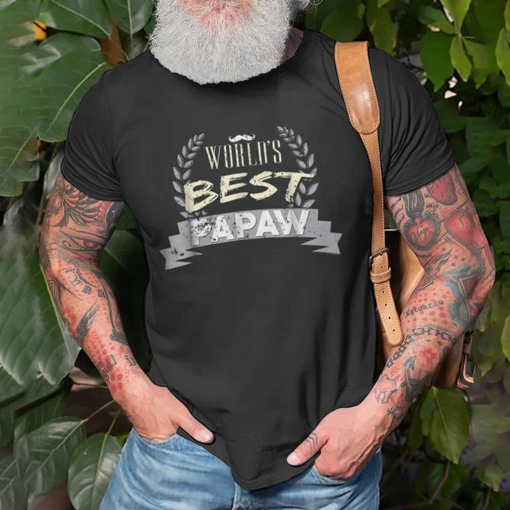 Worlds Best PapawWorld Best Grandpa Gift For Mens Old Men T-shirt Gifts for Old Men