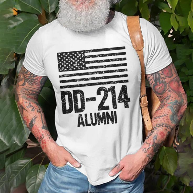 Dd214 Alumni Patriotic Us Military Vintage Veterans Day Old Men T-shirt Gifts for Old Men